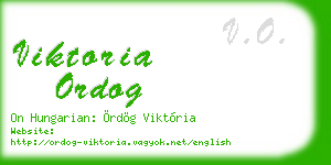 viktoria ordog business card